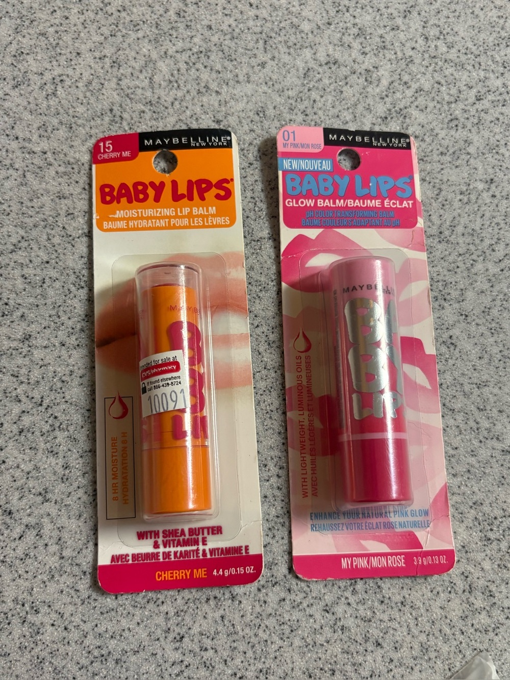 Maybelline Baby Lips Lip Balm Duo - Orange Cherry Me & Pink My Pink/Iron Rose